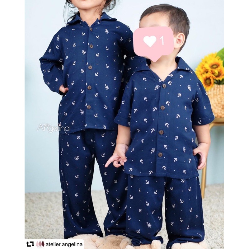 LITTLE ARIEL ANCHOR NAVY by Atelierangel / Atelier Angelina / Atelier Angel