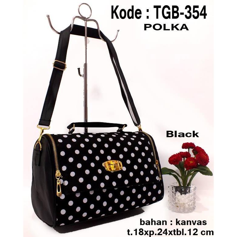 Tas Selempang Wanita Shoulder Bag Polkadot TGB 354 Polkadot