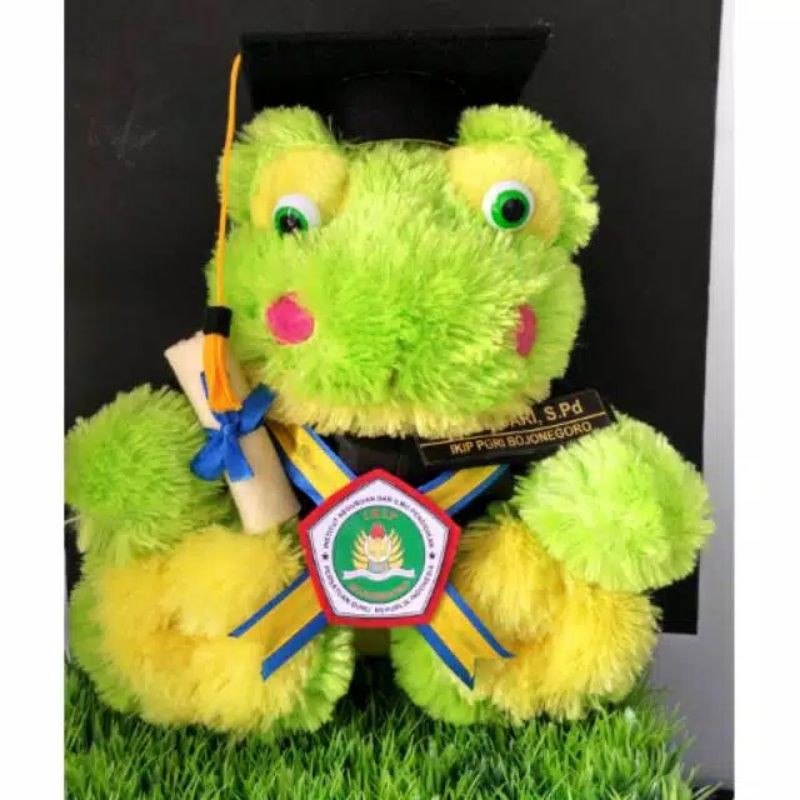 BONEKA WISUDA KEROPI 30 CM FREE AKSESORIS / BONEKA KEROPI WISUDA TERMURAH TERLARIS