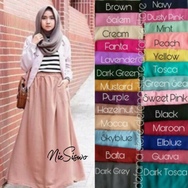 grosir solo ROK  WOLFIS  WOLVIS SKIRT ROK  POLOS 