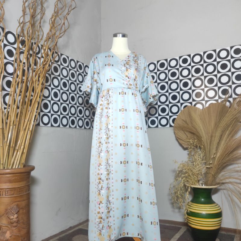 BESTSELLER DASTER KIMONO LENGAN LONCENG RAYON PREMIUM LD 120 PB 125 BUSUI FRIENDLY-Motif 41(Maxmara lux