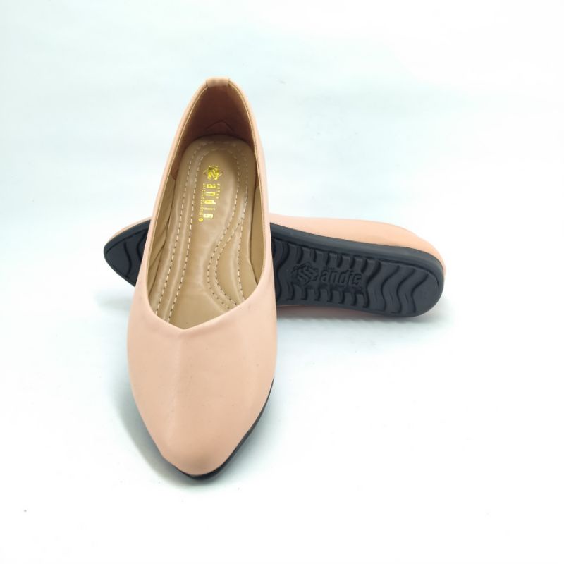 Sepatu Wanita Flatshoes Polos PU Andis An48