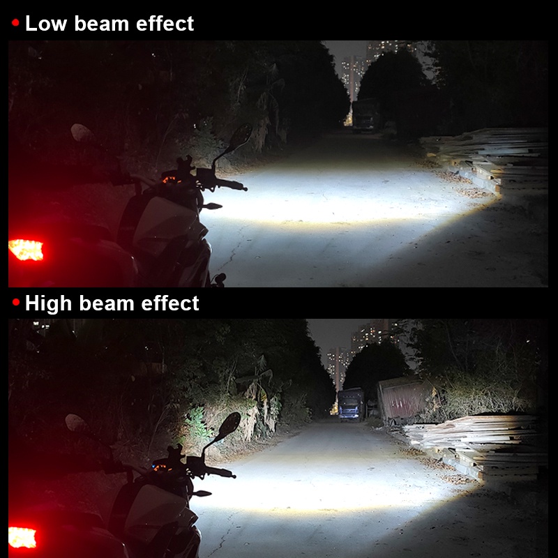 1 Pc Lampu Depan Motor H7 LED H4 HS1 12V Warna Putih Untuk Yamaha SUZUKI BMW