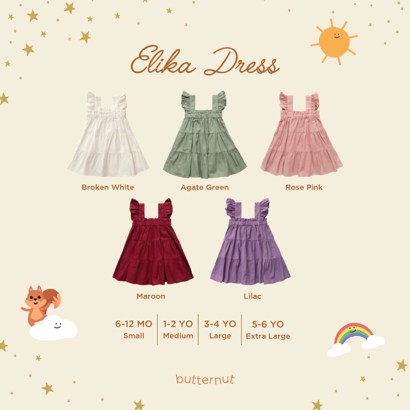 BUTTERNUT - ELIKA DRESS | Dress Anak Perempuan