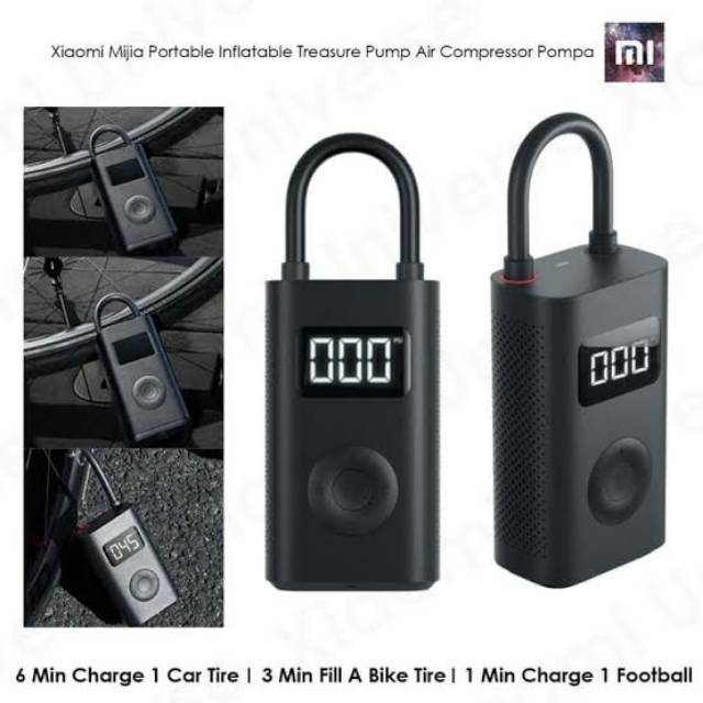 MI Portable Electric Air Compresor - Pompa Ban Elektrik