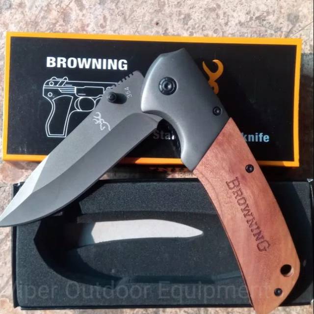 Pisau Lipat Folding Knife Browning