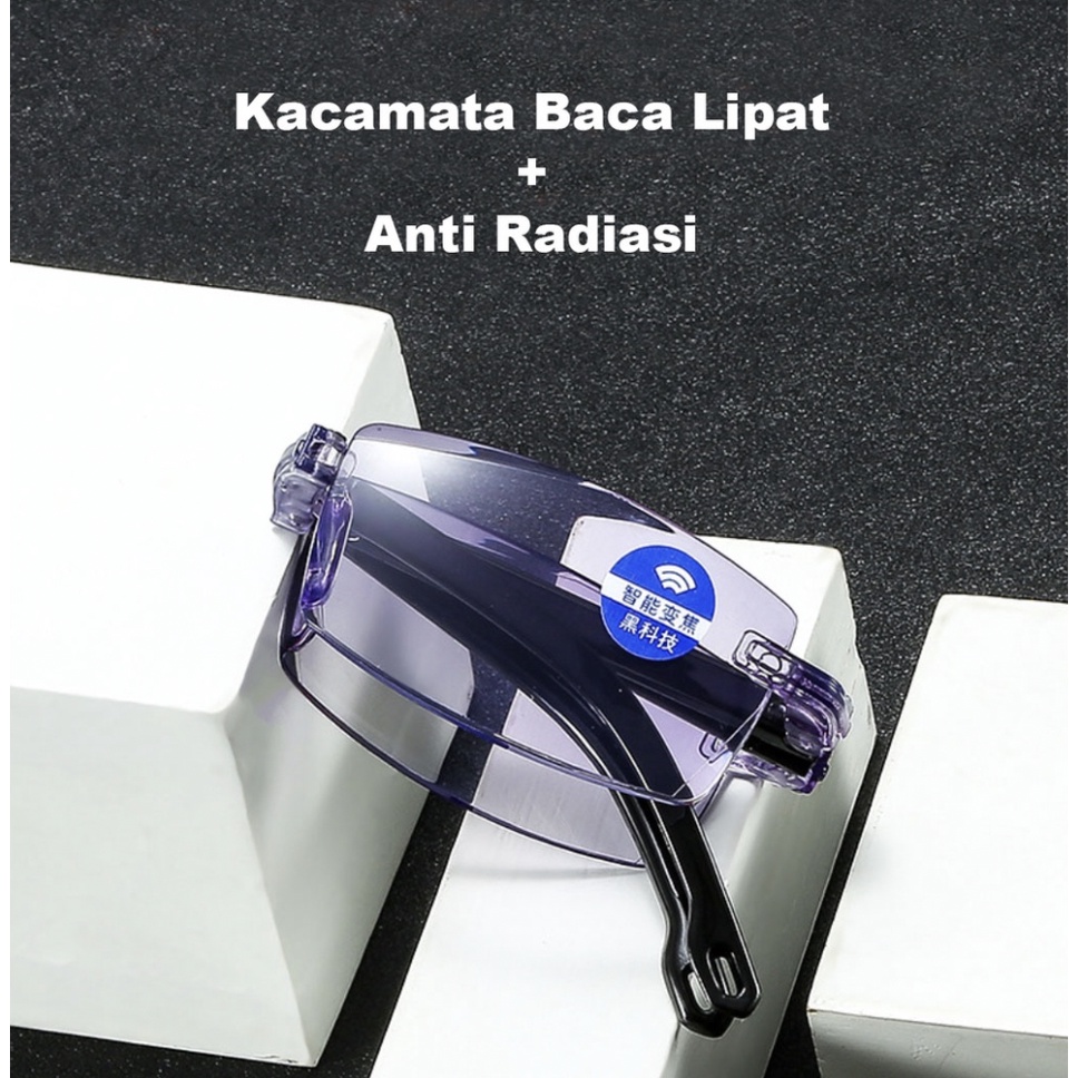 Kacamata Baca Lensa Plus Anti Radiasi +1.00 s/d + 4.00  Kacamata Pria Wanita Reading Glasses 809 Original