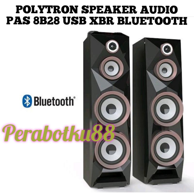 PROMO POLYTRON SPEAKER AUDIO PAS 8B28 PAS8B28 USB XBR BLUETOOTH