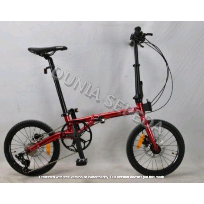 SEPEDA LIPAT 16 SAKONI WORKS ALPHA 10SP HYDRAULIC HOLLOW CRANK KENDA