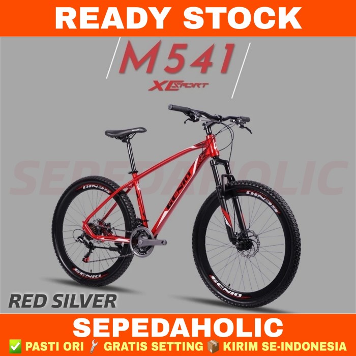 Sepeda Gunung 26 Inch MTB GENIO M 541 Alloy Suspensi 24 Speed - GY-BL