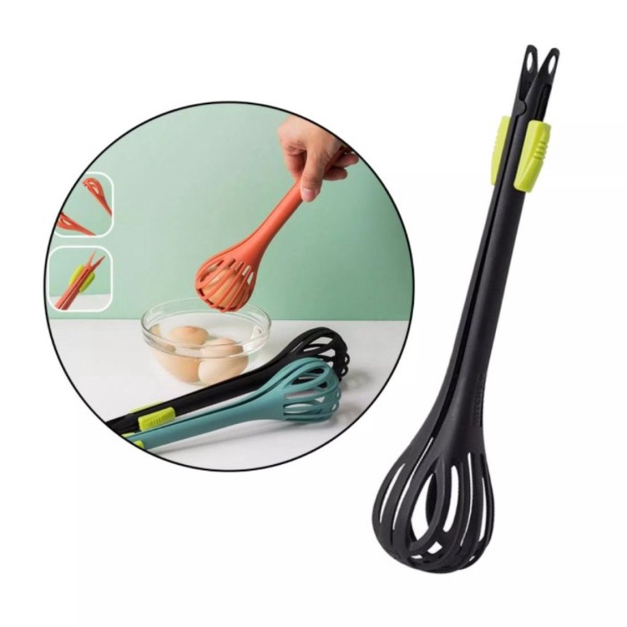 Pengocok Penjepit Telur Adonan Kue 3in1 / Spatula Kue Serbaguna / pencapit dan pengocok telur