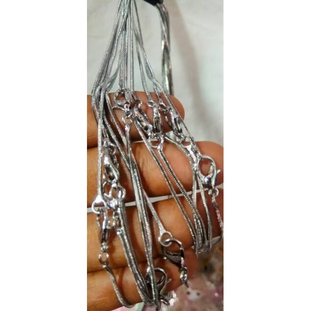 Kalung polos iredium grosir lusinan isi 12 pcs.