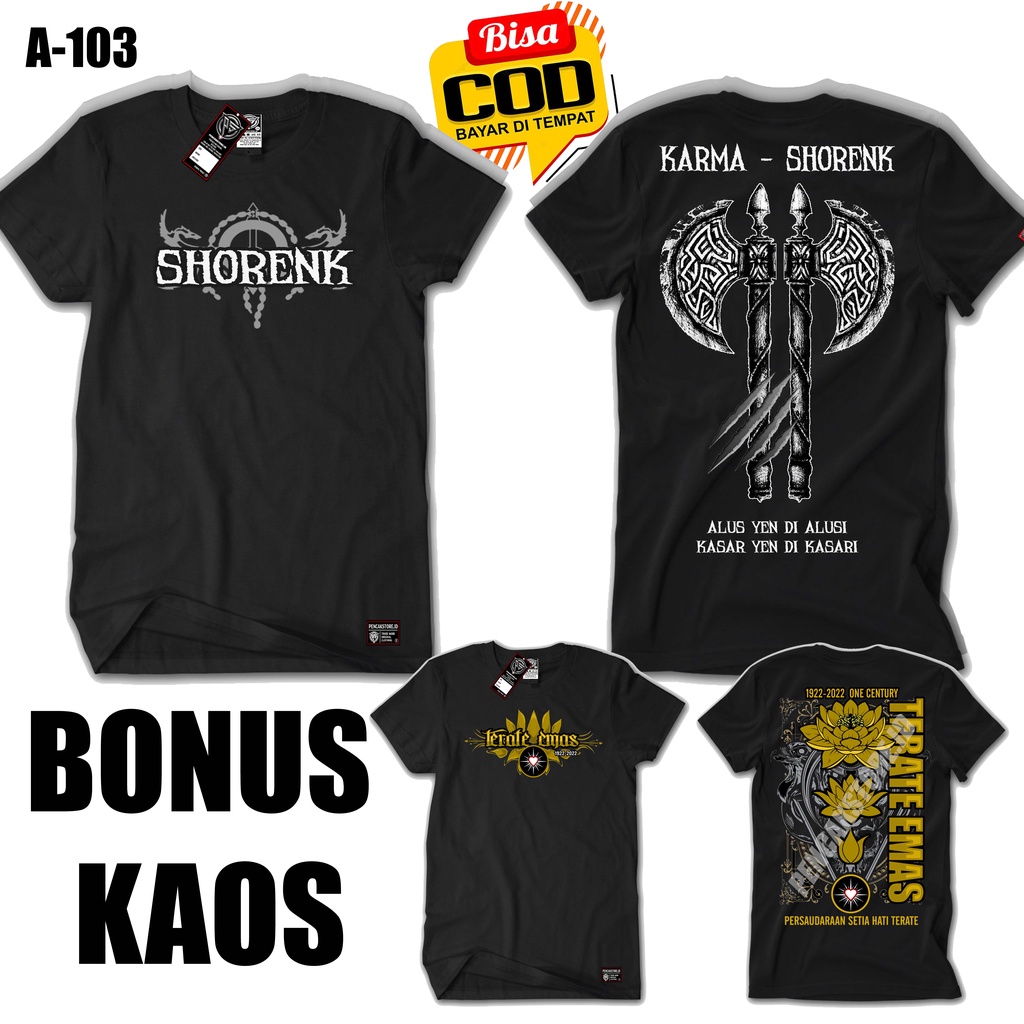 KAOS KARMA SHORENK PREMIUM TERBARU + BONUS KAOS DISTRO