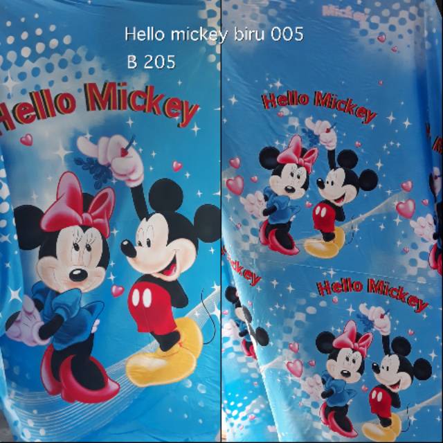 Sprei katun jepang anak Mickey Mouse panel