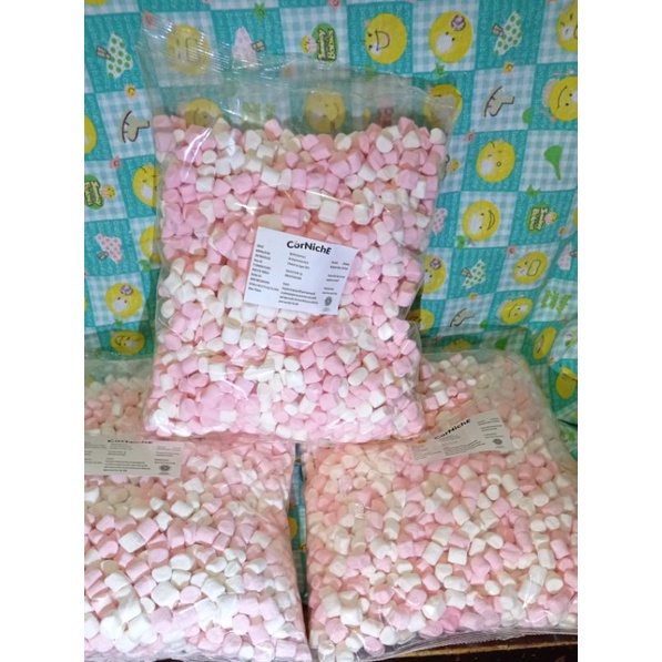 

Corniche Marshmallow Mini 1000gr Pink White