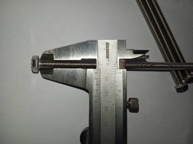 Baut hex M6 X 140 (14ccm) stainless 304 THE A2-70