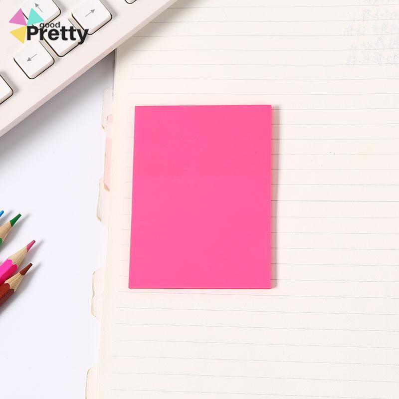 50PCS Stiker Transparan Fluorescent Tanpa Cover - PD