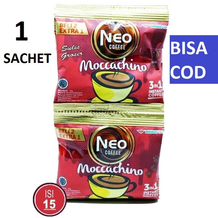 

Kopi NEO 3in1 Moccachino & Caramel Machiato Tiramisu 1 Sachet @20gr