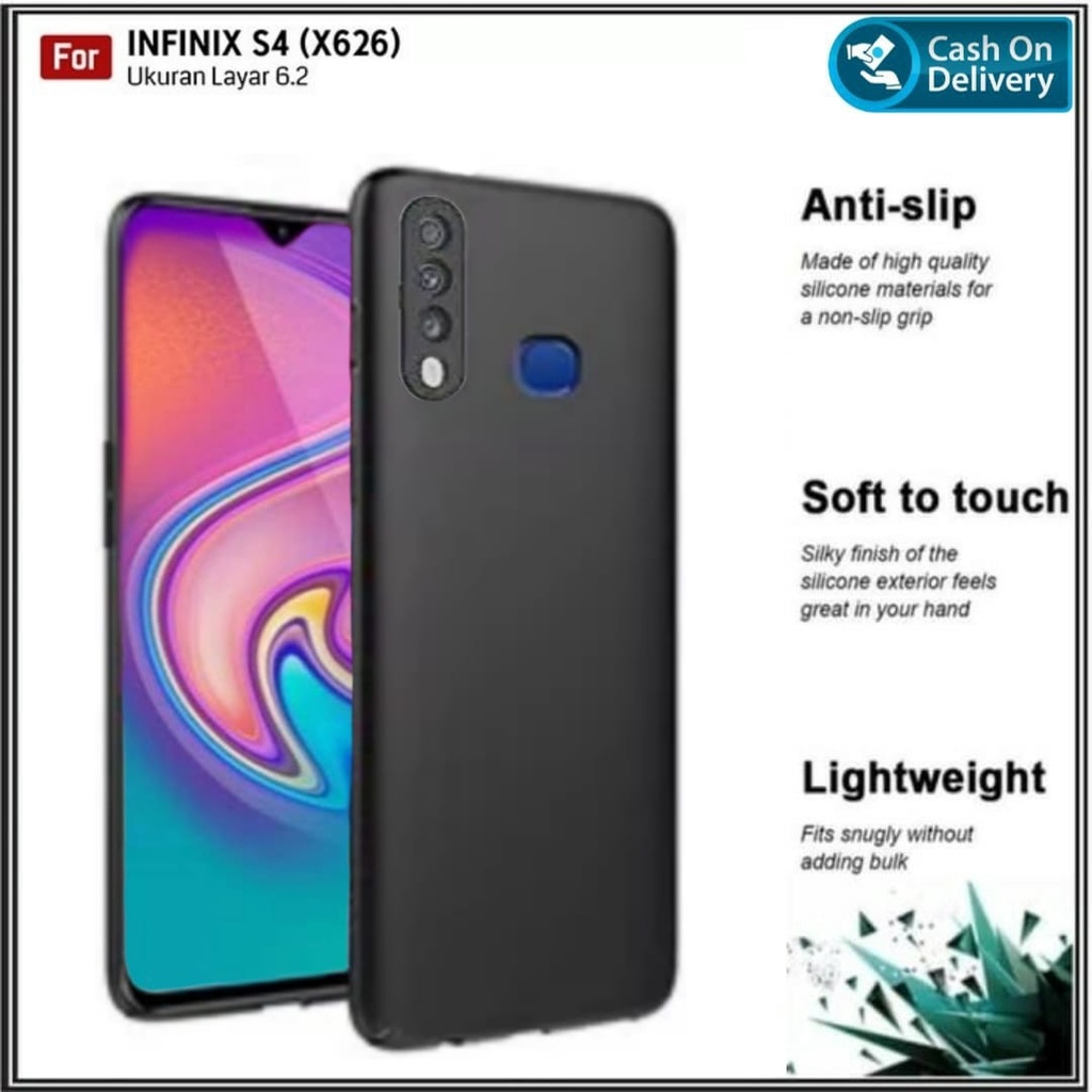 Soft Case Infinix S4 SoftCase Premium Dove Matte Protection Back Kamera Casing Slim HP Cover Infinix