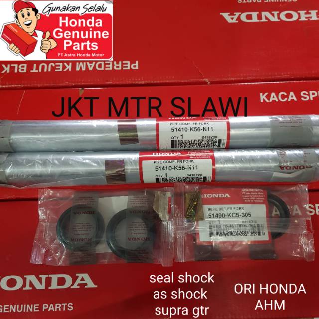 51410-K56-N11 51490 kc5 305 as shock seal shock depan gtr supra 150 gtr sepasang satu 1set ori honda ahm asli honda