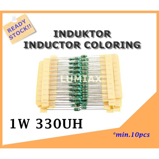 Induktor 330UH Color Ring Inductor 330 uH 1/2 watt Kumparan Lilitan