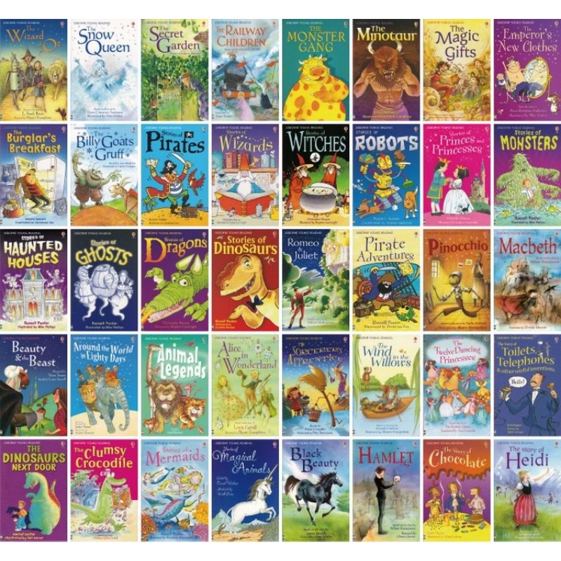 the usborne reading collection 40 books helping your child grow as a reader buku import/ buku inggirs buku anak/happychild