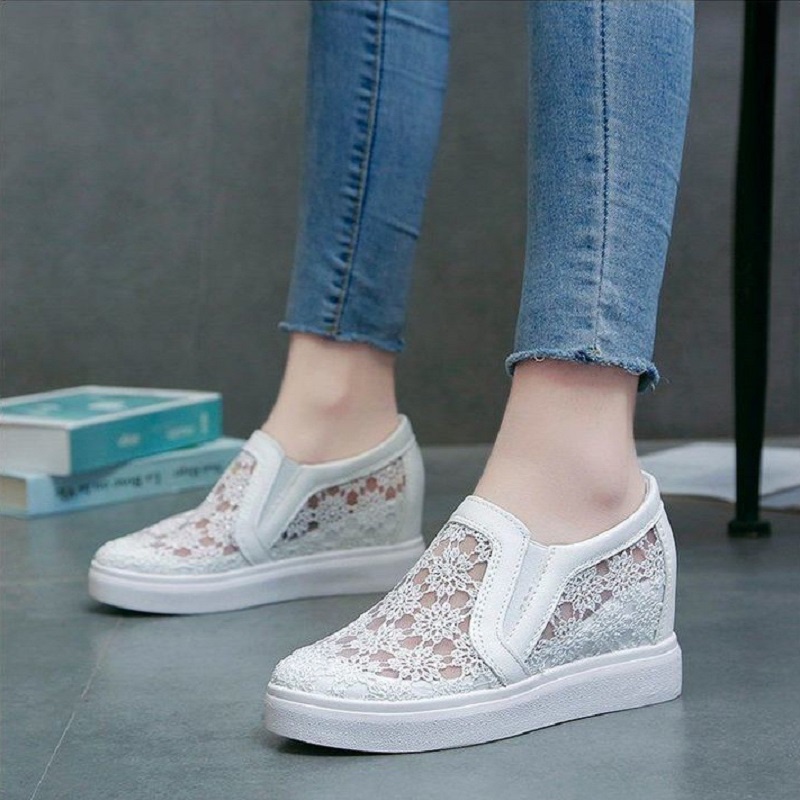 RYX - Elegant Lace Sepatu Slip On Wanita Fashion Casual - Ori Import