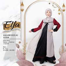 GAMIS ANAK ETHICA KAGUMI KIDS 42 HITAM