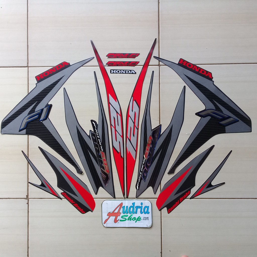 Striping Sticker Motor Honda Vario Cbs Iss 125 2013 Hitam