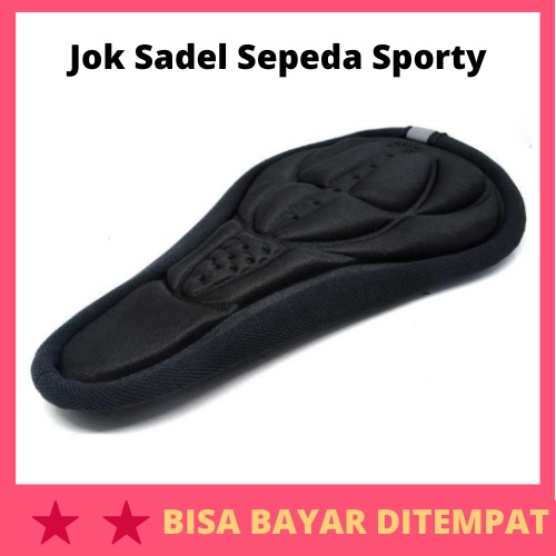 Jok Sadel Sepeda Sporty Silicone & Sponge / Cover Bantalan Jok Sadel Tempat Duduk Dudukan Kursi Sepe