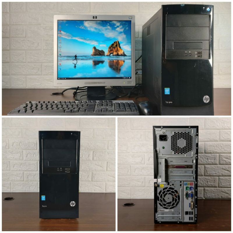 Paketan PC HP Pro 3330 MTIntel G3020 Ram 4 GB DDR 3 HDD 500GB Lcd 17in Kotak Second Berkualitas