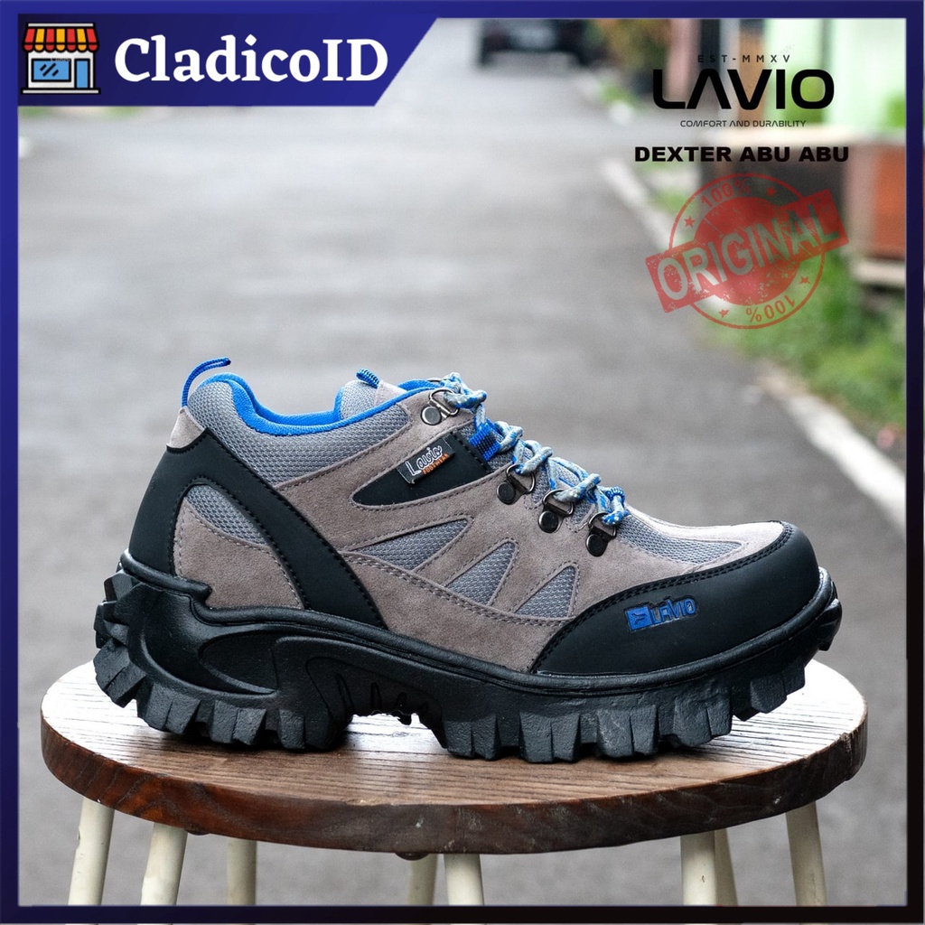 Sepatu Safety Proyek Gunung Hiking Touring Lavio Dexter Outdoor Ujung Besi Pria Terlaris