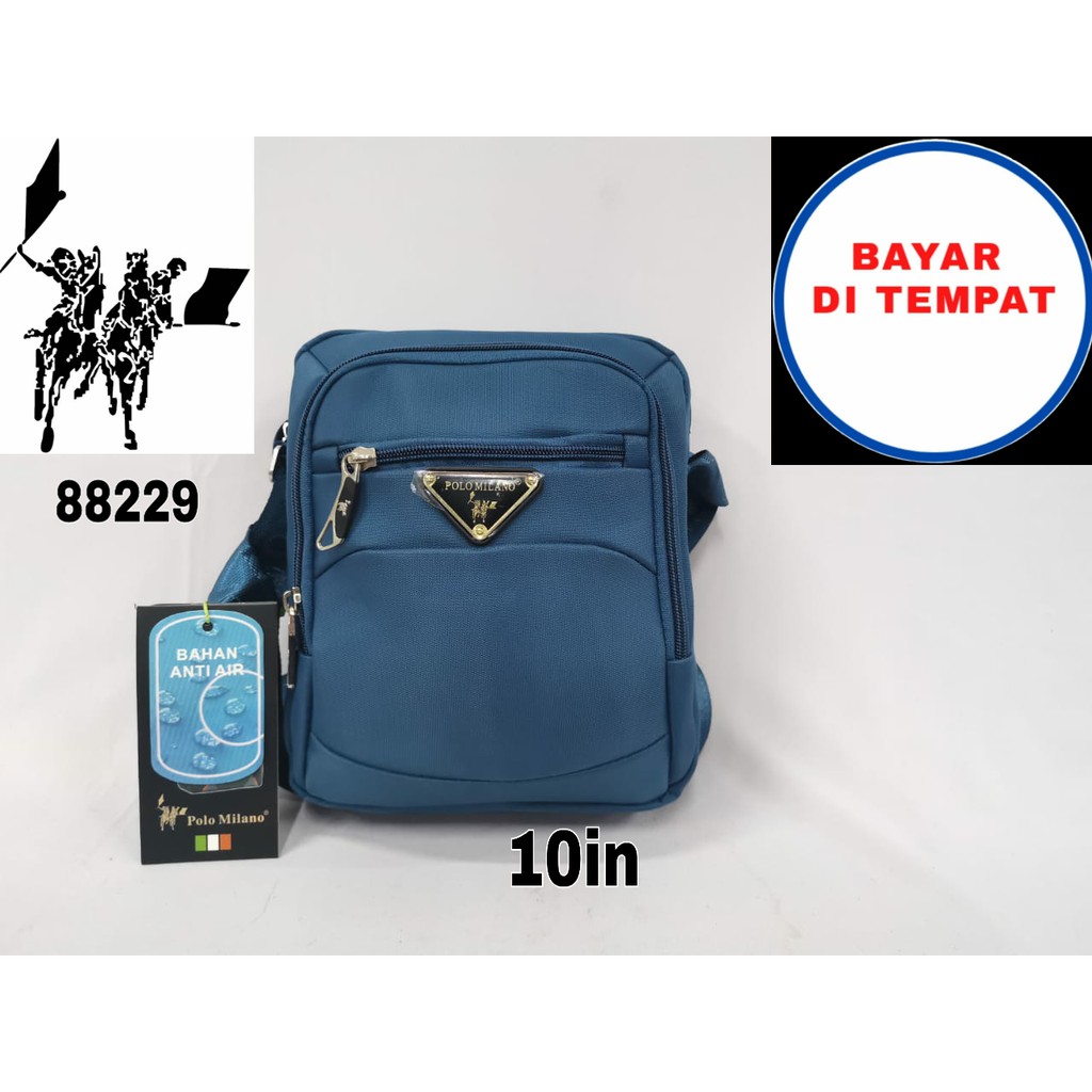 Tas Pria Selempang anti air Tas polo milano - 88229 - Tas Import terlaris