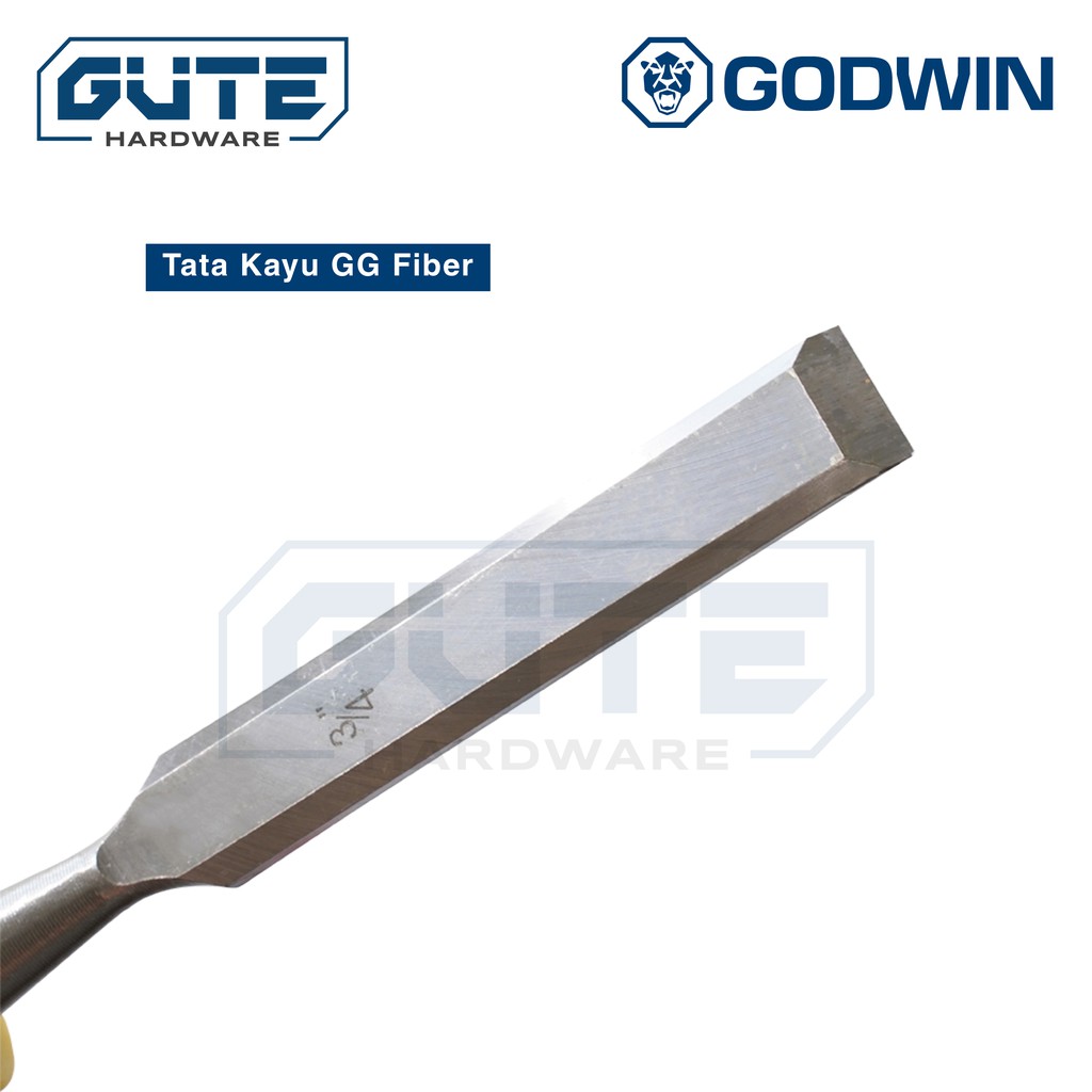 Wood Chisel Pahat Kayu “GODWIN” GG Fiber High Grade Carbon Steel // Tata Kayu