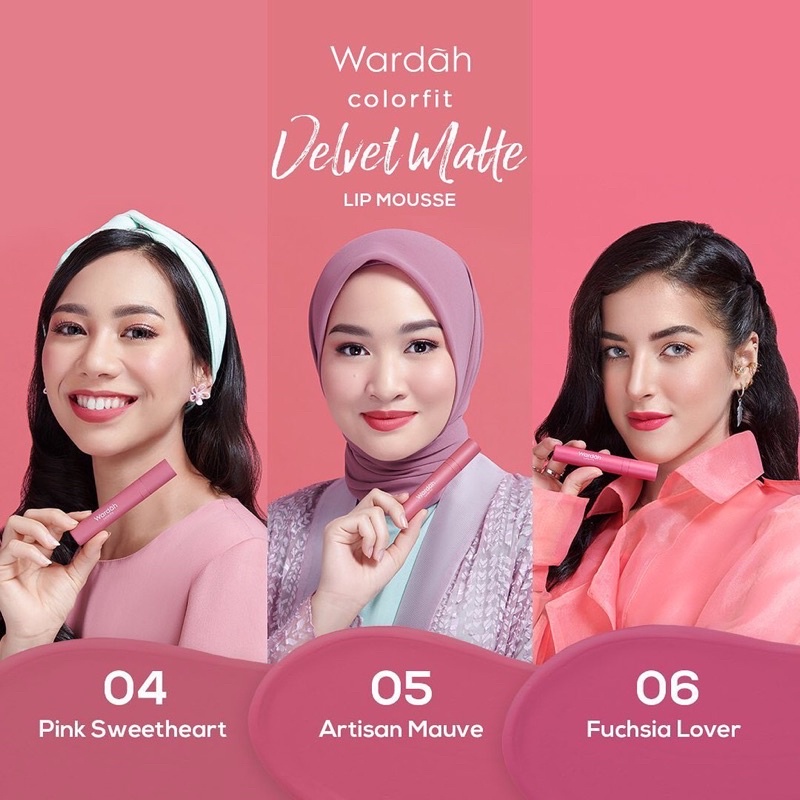 WARDAH COLORFIT VELVET MATTE LIP MOUSSE 14WARNA