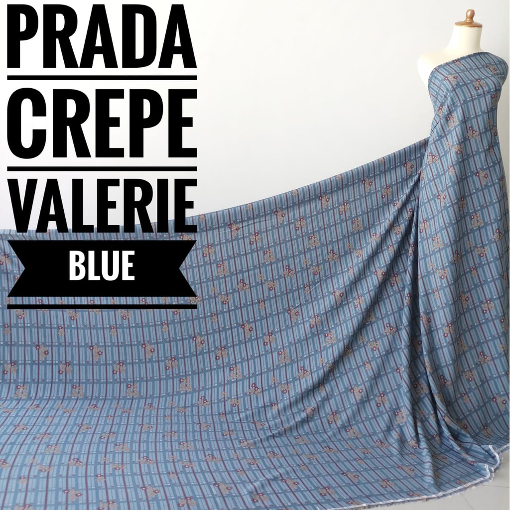 Kain Meteran Prada Crepe Valerie Blue (0.5M)