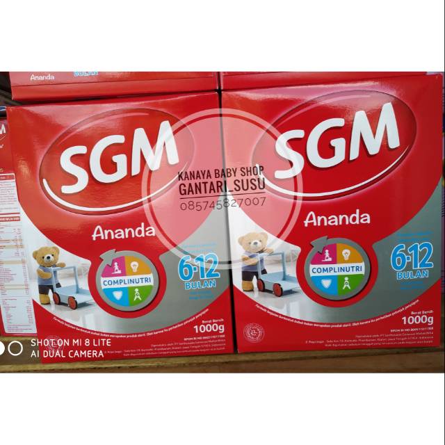 SGM Ananda 6-12bulan 1000gram Sgm Ananda 600gr