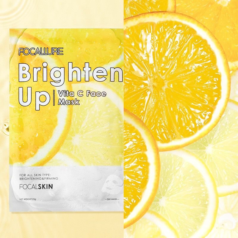 BPOM Focallure Vitamin C Face Acne-Care Mask Energy Facial Sheet Skin Care Masker Lembaran Wajah FASC03