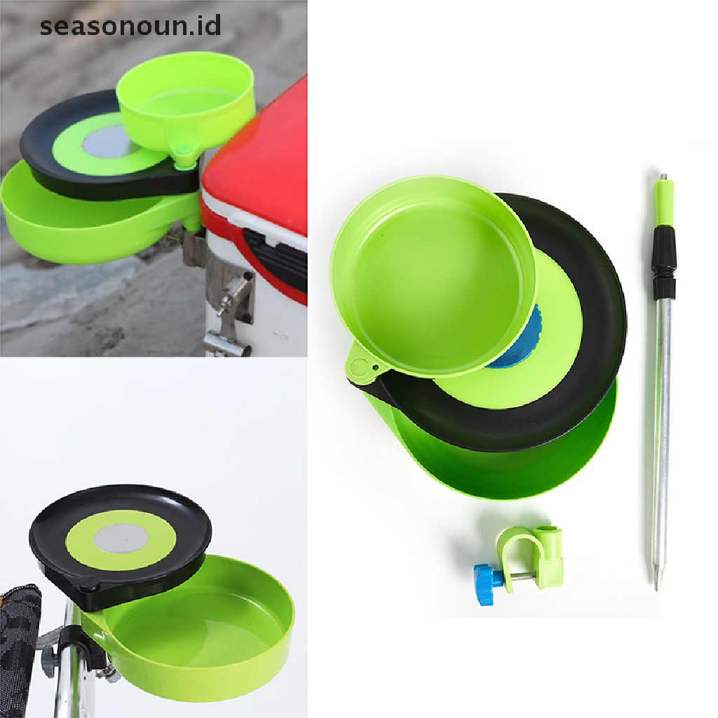 (seasonoun) Kotak Penyimpanan Umpan Pancing 3 Tingkat