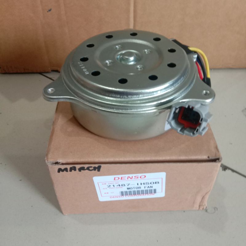 motor fan Nissan march asli denso