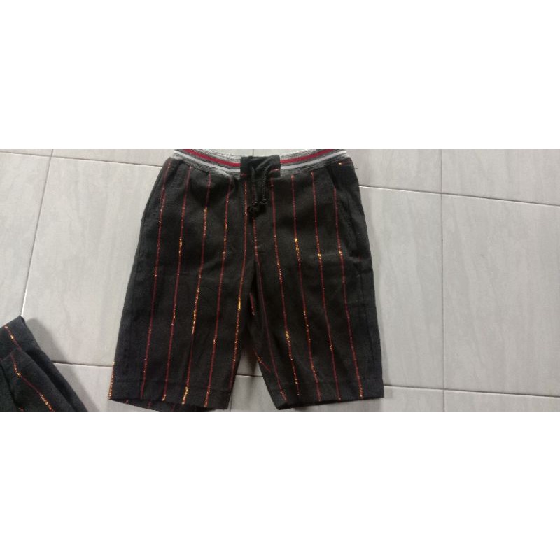 celana pendek kolor bahan kain tenun