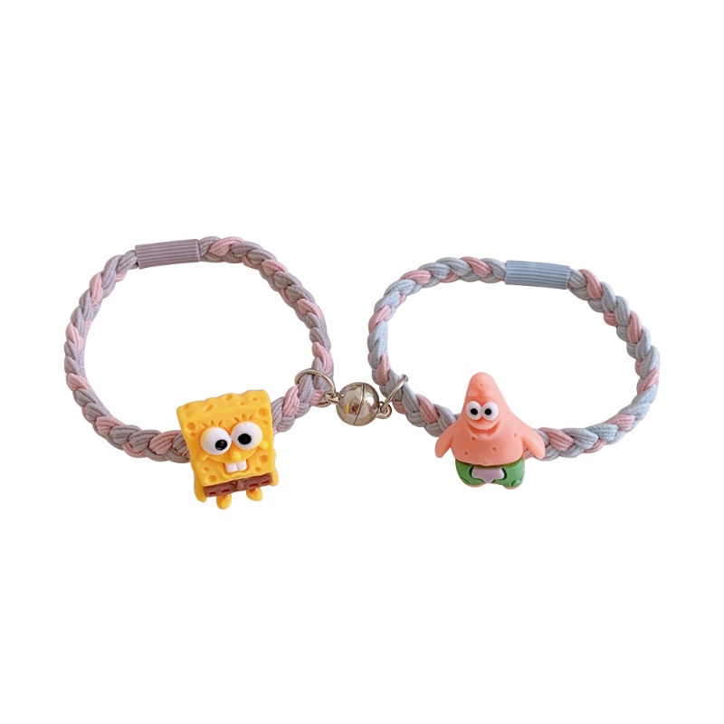 2pcs Gelang couple Motif Kartun Gaya Korea Untuk Hadiah