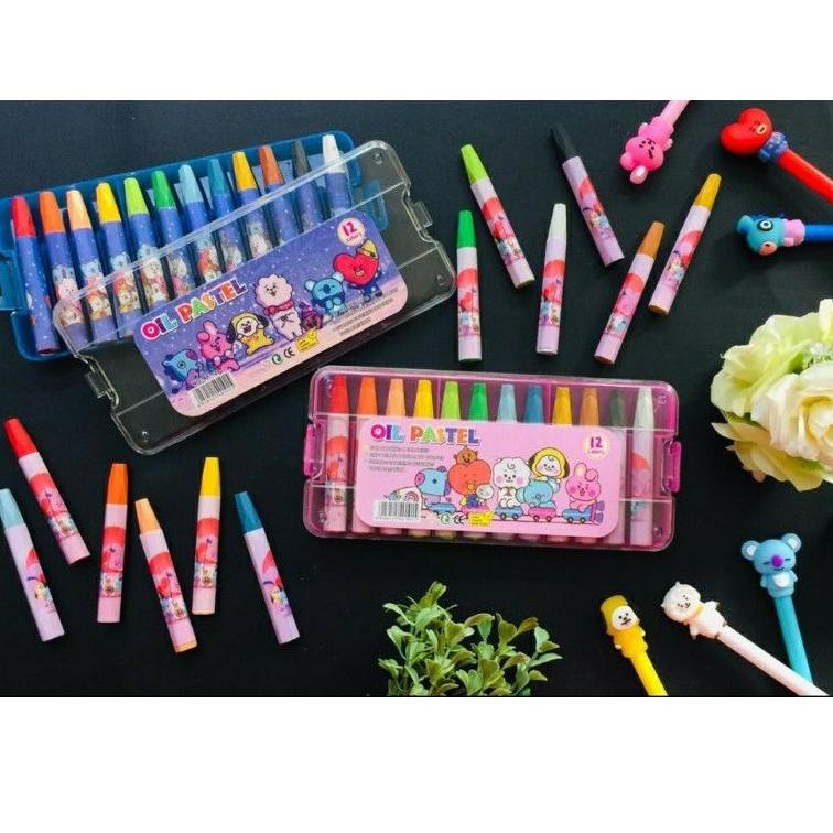 

(F8O9) KRAYON BTS BT21 12 WARNA //Produk@terupdate