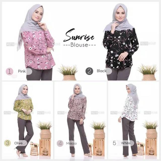 Blouse motif Sunrise (BUY 1 GET 1)