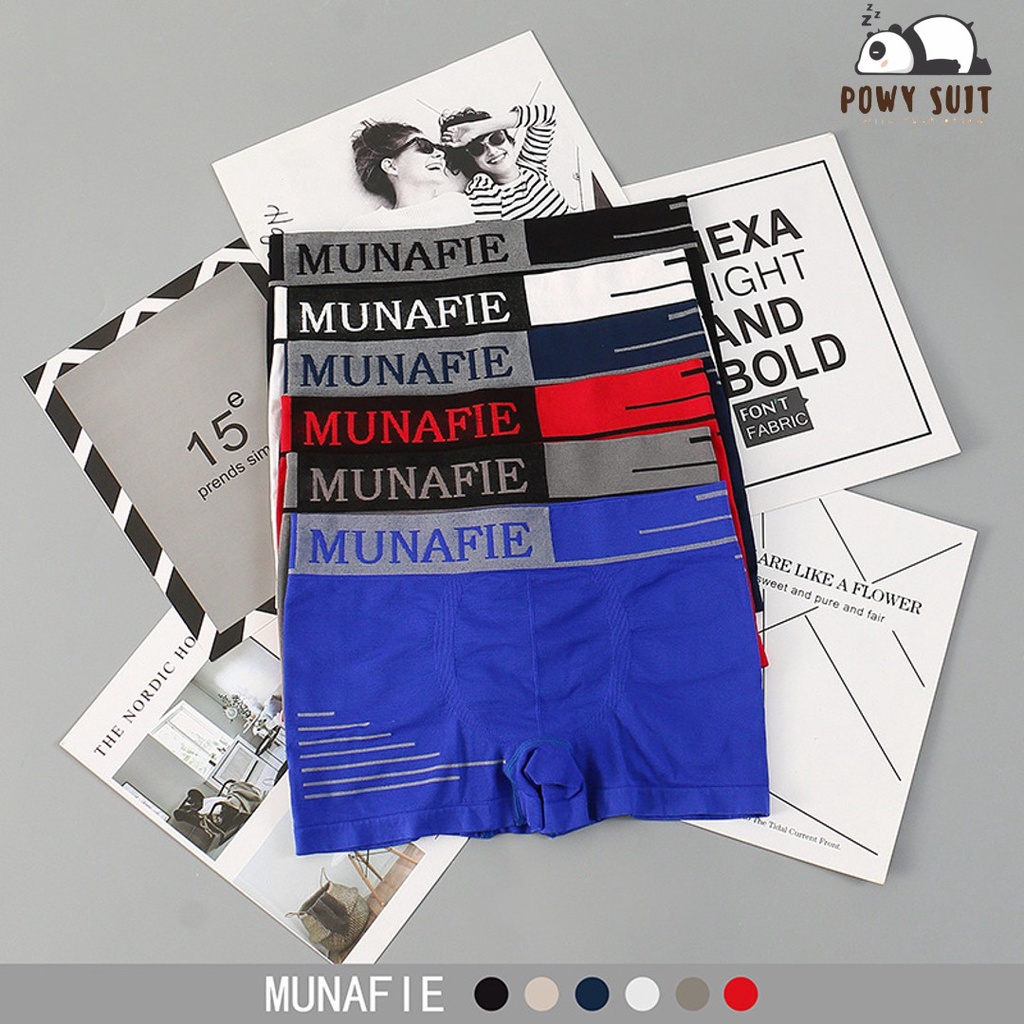 Jual Powysuit Boxer Pria Kolor Cd Munafie Man Underwear Man Celana