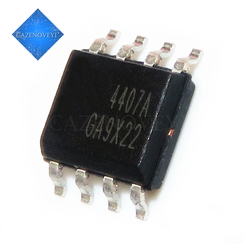 10pcs Ic Ao4407Al Ao4407A Ao4407 4407a 4407 Sop8 30v 12a P-Channel Mosfet