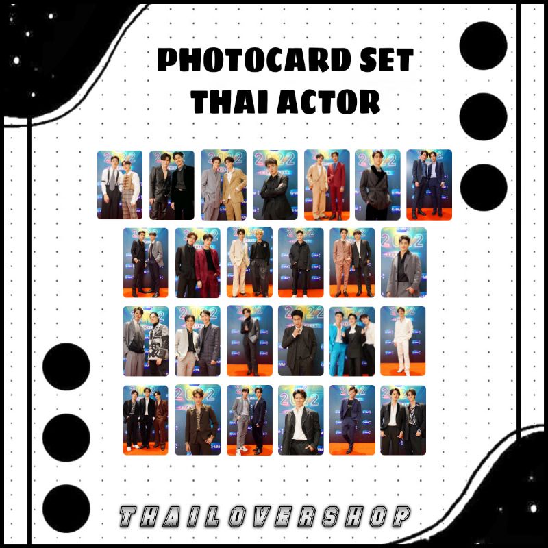 PHOTOCARD SET THAI ACTOR GMMTV 2022 RAIKANTOPENI GMM BOY BRIGHT WIN TAY TAWAN NEWWIEE OFF JUMPOL GUN