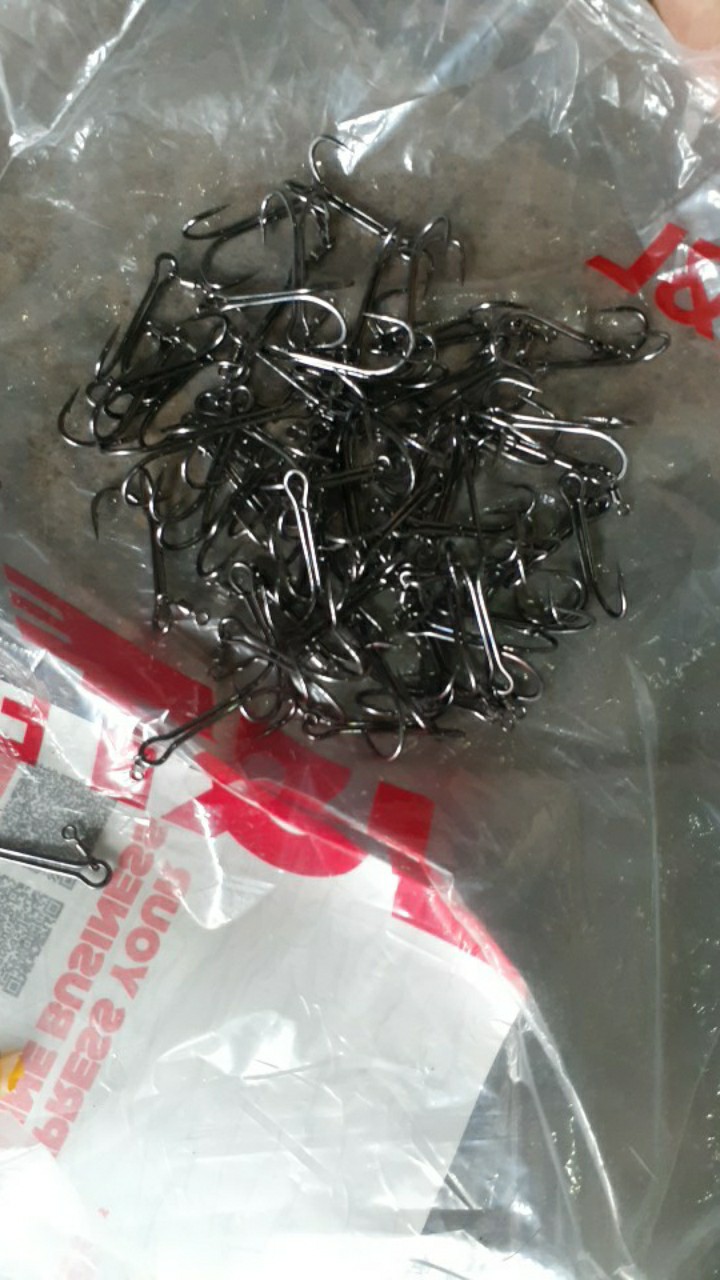 Double Hook No.1 Black Nikel