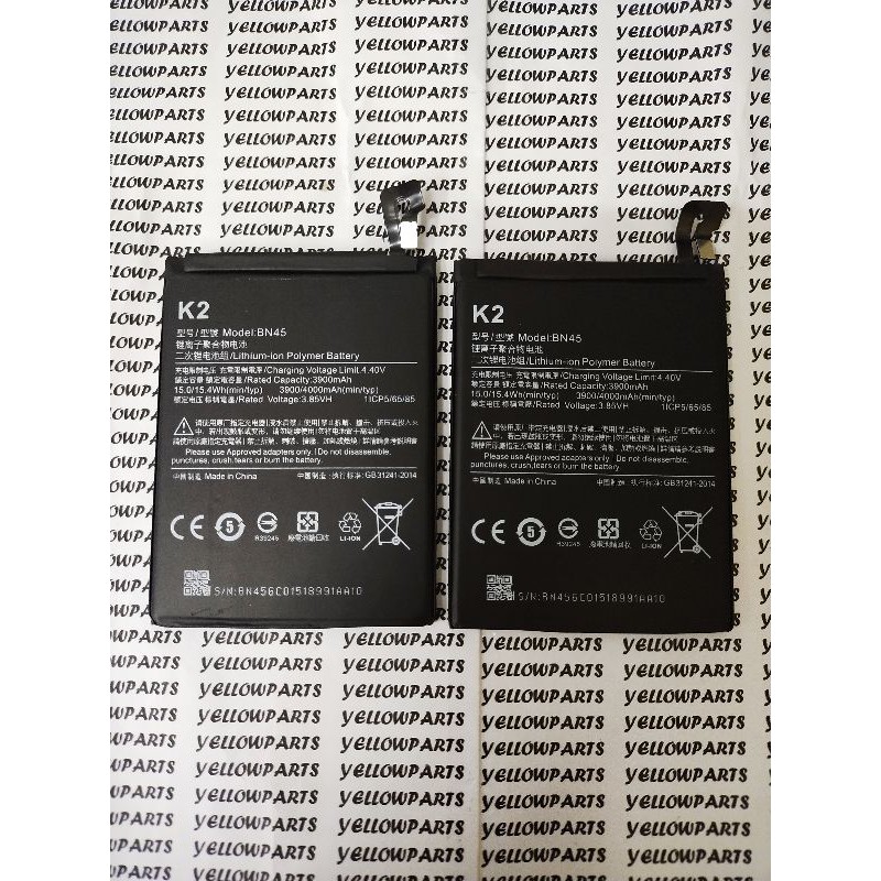 BAT BATTERY BATERE BATERAI XIAOMI REDMI NOTE 5 PRO BN45 ORI99