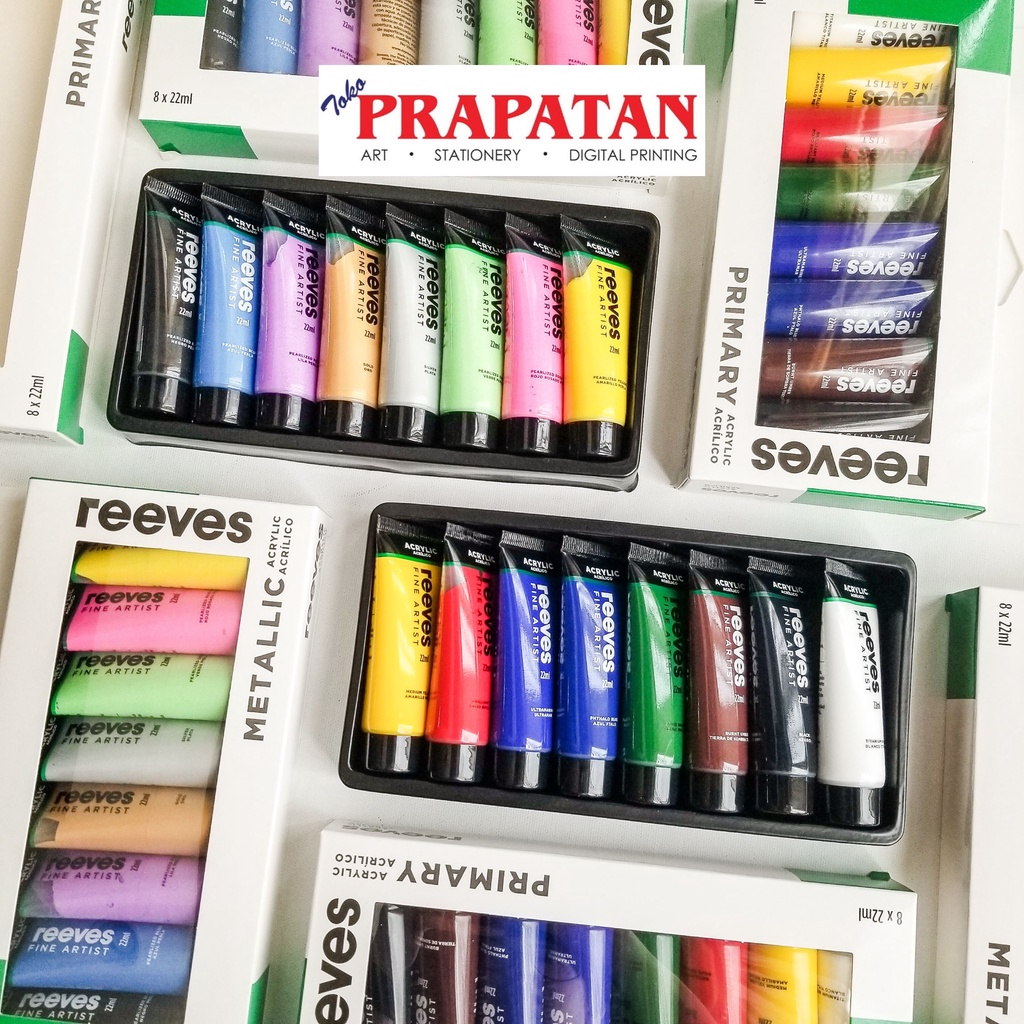 

mh Cat Akrilik Set Reeves 8x22ml Reeves Acrylic Set